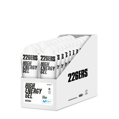 BOX HIGH ENERGY GEL NEUTRAL 226ers - skondensowany żel o wysokiej zawartości węglowodanów, o smaku neutralnym, 76g. (24 sztuki)